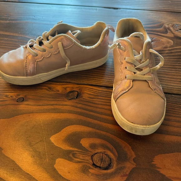 OshKosh,  pink, no tie, 12T shoes. Okay condition. - Picture 2 of 4